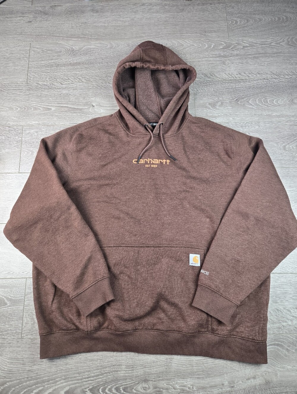 Carhartt Pullover Hoodie Mens 2XL Maroon Workwear